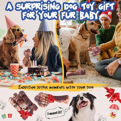 Dog Chew Toys for Aggressive Chewers：2 Pack Indestructible Dog Toy for Large Breed- Tough Nylon Teething Bone Toy to Keep Them Busy in Saudi Arabia