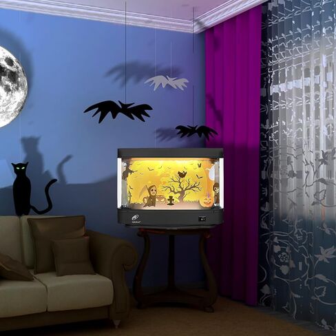 Lightahead Artificial Aquarium: Fascinating Moving Pictures of Fish in Tank Decorative Sensory Aquarium Lamp Virtual Ocean in Motion (Marine Life A) in Saudi Arabia