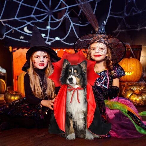Halloween Cat Costume Vampire Cape for Small Medium Dogs Cats Witch Cloak in Saudi Arabia