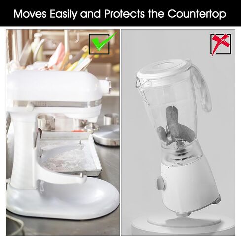 Sliding Mat for Kitchen aid Stand Mixer Mixer Mover Slider Mat Pad Kitchen Aid 4.5-5qt Tilt-Head Stand Mixer Kitchen Appliance Slide Tray - Strong Sturdy Non-Slip Appliance Slider Board in Saudi Arabia