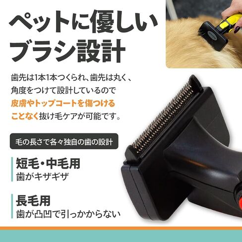 【Japan Exclusive Color】Pet Hair Loss Removal Brush Refresh Brush Shading Brush For Long Hair Species (Cherry Blossom Color, Medium/Large) in Saudi Arabia