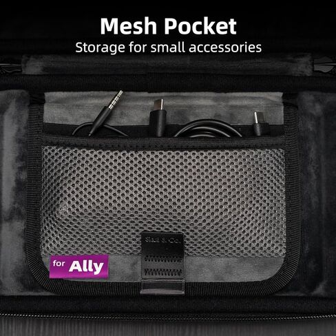 Skull & Co. EDC Case: Slim Hard Shell Travel Carrying Case for ROG Ally and Ally X-Black in Saudi Arabia