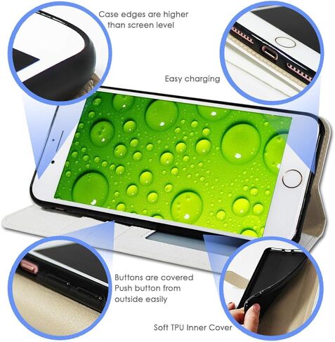 for iPod 7, iPod 6, iPod Touch 7th, 6th Generation, Designed Flip Wallet Case Cover, A24618 Green Frog in Saudi Arabia
