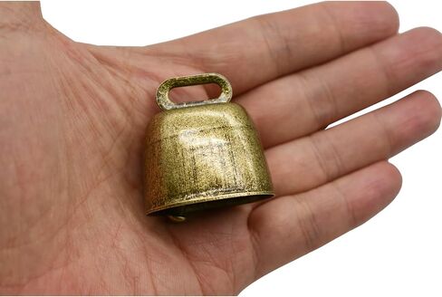 24 قطعة جرس نحاسي للرعي، جرس حيوانات المزرعة البرونزي، أجراس معدنية للبقرة والأغنام والحصان للحيوانات الأليفة للماشية والماعز والقطط والكلاب، ملحقات مضادة للسرقة، مقبض الباب، زينة عيد الميلاد in Kuwait