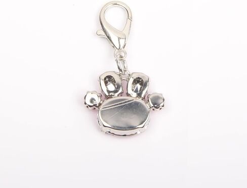 Bling Rhinestones Paw Charm Pendant Jewelry for Pet Dog Cat Puppy Necklace Collar Accessory in Saudi Arabia