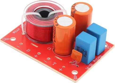 2 Way Speaker Crossover, 80W Speaker Audio Frequency Divider Loudspeaker 2 Unit Crossover Filters for Speakers in Saudi Arabia