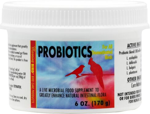 Morning Bird Probiotics for Birds 2 oz – Digestive Health Supplement Supporting Gut Balance, Nutrient Absorption & Immune Support – Easy Mix Powder Supplement for All Bird Species in Saudi Arabia