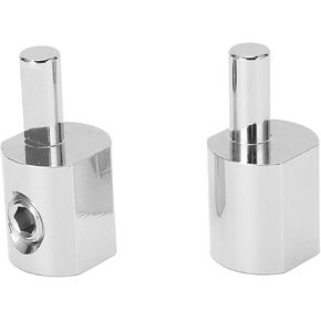 2pcs Car Audio Amp Input Reducer Adapter 1/0 Gauge to 4 Gauge Wire Reducer Plated 6061 Aluminum for Car Boat (Silver)