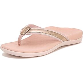 Vionic Women's Tide II Toe Post Sandal - Supportive Ladies Flip Flops That Include Three-Zone Comfort with Orthotic Insole Arch Support