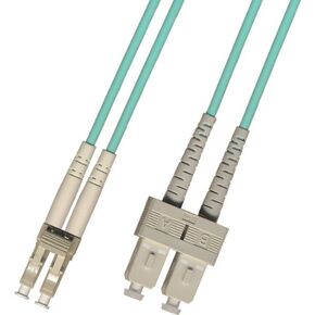 2 Meter Multimode Duplex Fiber Optic Cable (62.5/125) - LC to SC - Orange
