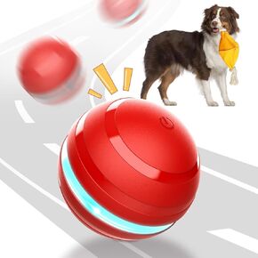 Interactive Dog Toys Ball-Motion Activated Dog Rolling Ball,Squeaky Dog Toys to Keep Them Busy,Rechargeable Electric Peppy Pet Ball for Medium/Large Dogs for Boredom