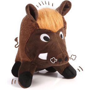 JKW Pet Toys, Stuffed Boar Dog Toys， Squekay Plush Toys