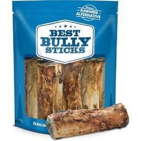 Best Bully Sticks Marrow Bones - 3 Count (Pack of 1) - USA Packed, Healthy Snack, Grass-Fed Beef, Long-Lasting, Great for Large Breeds