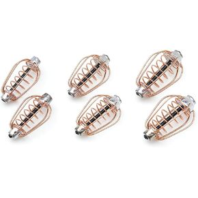 Carp Feeder 6 Pcs - Fishing Feeders for Carp of Pear Form 20 g, 30 g, 40 g - Cage for Carp Fishing with Spring - Carp Fishing Equipment
