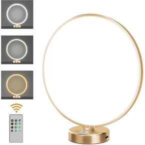 Desk Lamp Light Therapy Lamp,Sun Lamp 10000 Lux with 3 Color Temperatures, Stepless Brightness, Timer & Memory Function, Daylight Lamp,Full Spectrum Light for Home, Office,Decoration-Gold