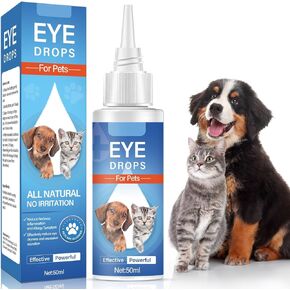 Dog Eyé Drops, Dog Eyé Infection Treatment, Eyé Drops for Dogs & Cats to Clean Tear Streaks, Remove Eye Stains & Relieve Symptoms of Red Eye