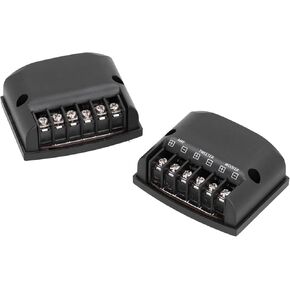 2pcs High Frequency Capacitors Black Universal 2 Way Speaker Frequency Divider for Car Sound System Parts