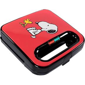 Uncanny Brands Peanuts Grilled Cheese Maker - Make Snoopy and Woodstock Sandwiches - Kitchen Appliance