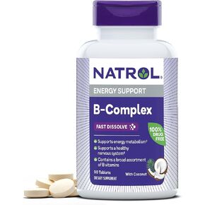 Natrol B-Complex Fast Dissolve Tablets, Coconut Flavor, 90 Count