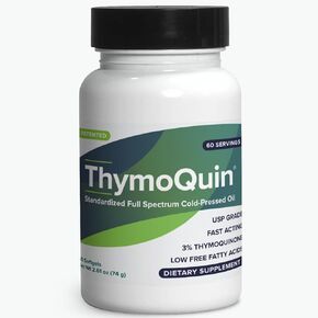 ThymoQuin® Cold Pressed Black Seed Oil | Only Patented USP-Grade, Clinically Researched, Full-Spectrum, Cold Pressed Black Seed Oil | Standardized to 3% Thymoquinone | Low in Free Fatty Acids |
