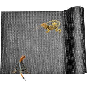 Bearded Dragon Tank Accessories, Reptile Terrarium Carpet Substrate for Leopard Gecko, Lizard, Iguana, Snake, Tortoise, Non-Adhesive Reptile Habitat Mat(18"x79")