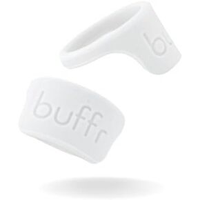 BUFFR Silicone Wedding Bands Ring Guards For Women and Men | Ring Protector For Working Out | Rubber Rings Women and Men Need As Engagement Rings & Wedding Bands Protector For Lifting Weights | Size 5 White