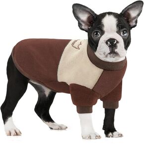 Dog Hoodies for Small Dogs Puppy, Dog Sweatshirt Warm Dog Cat Clothing, Pet Outfits, Cold Weather Coat Pet Clothes for Small Medium Large Dog Cat Coffee XS