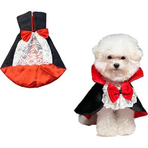 Pet Vampire Cloak, Cloak Wings Halloween, for Small Medium Large Dog Pet Clothes,Halloween Pet Costumes,Dog Cat Halloween Costumes Cape Pet