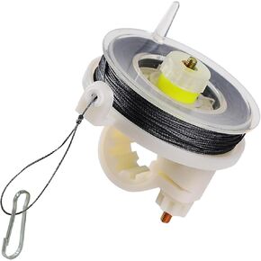 Kevlar Trip Wire on Reusable Reel By THE QUAD For Early Warning Perimeter TRIP WIRE Defense For All Trip Alarm Co Devices - 85FT Silicon Coated Multipurpose Outdoor Line On Easy Wind Reel