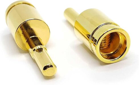 Terminal Connector Brass with Gold Plated 4 to 6 Gauge Amp Input Reducers for 4-6 Gauge Wire 2Pcs, Golden in Saudi Arabia