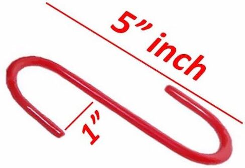 Wideskall® 2" inch Zinc Plated Steel S Shaped Type Utility Hooks Hanging Hooks Chrome (Pack of 60) in Saudi Arabia