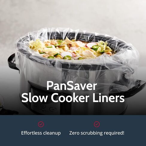 PanSaver Small Slow Cooker Liner for Kitchen Use, Fits 1-3 Quarts 5 Count in Saudi Arabia