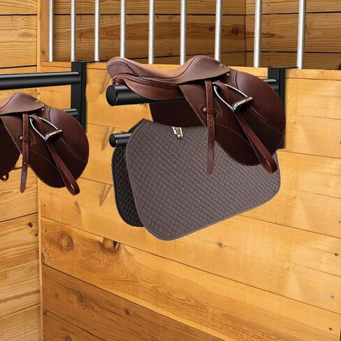 2PCS Saddle Rack,Heavy Duty Portable Saddle Rack Stand Removable Saddle Stand with 2 Bars for English and Western Saddles in Saudi Arabia