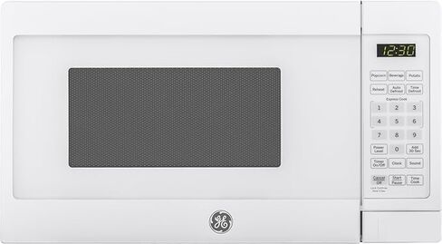 فرن ميكروويف GE GCST07N1WWW، 700 واط 6 إعدادات طهي تلقائية، تقنية قفل الأطفال، أساسيات المطبخ للكونترتوب، غرفة النوم أو الشقة، جديد 0.7 قدم مكعب. قدم، أبيض in Saudi Arabia