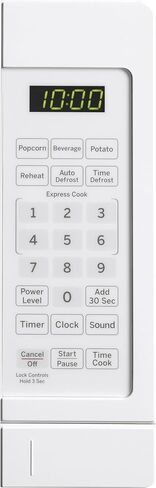 فرن ميكروويف GE GCST07N1WWW، 700 واط 6 إعدادات طهي تلقائية، تقنية قفل الأطفال، أساسيات المطبخ للكونترتوب، غرفة النوم أو الشقة، جديد 0.7 قدم مكعب. قدم، أبيض in Saudi Arabia