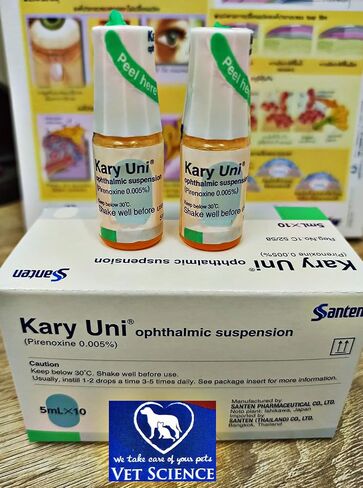 Kary Uni X2 قطعة 10 مل أفضل قطرة عين للحيوانات الأليفة لعلاج إعتام عدسة العين، علاج التهاب العين، تركيبة آمنة ولطيفة - جميع الحيوانات، الكلاب والقطط، العناية بالعين للحيوانات الأليفة in Saudi Arabia