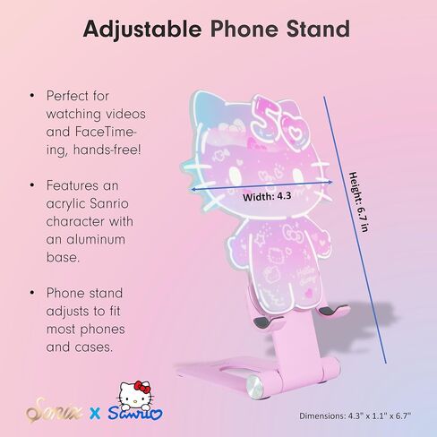 Sonix x Sanrio Character Phone Stand | Adjustable Cell Phone Holder, Desk Stand, Dock | Hello Kitty Classic in Kuwait