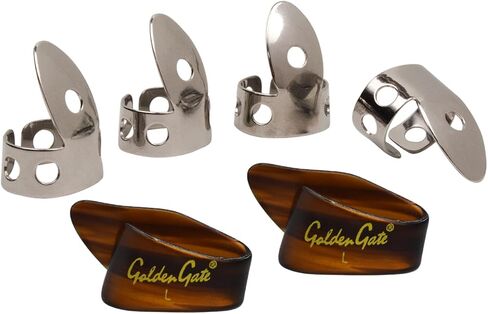 مجموعة أدوات التقاط الإبهام والإصبع من Golden Gate GP1-GP8 – من الفولاذ المقاوم للصدأ/لؤلؤي – كبير/سميك جدًا in Saudi Arabia