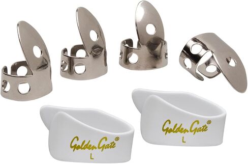 مجموعة أدوات التقاط الإبهام والإصبع من Golden Gate GP1-GP8 – من الفولاذ المقاوم للصدأ/لؤلؤي – كبير/سميك جدًا in Saudi Arabia