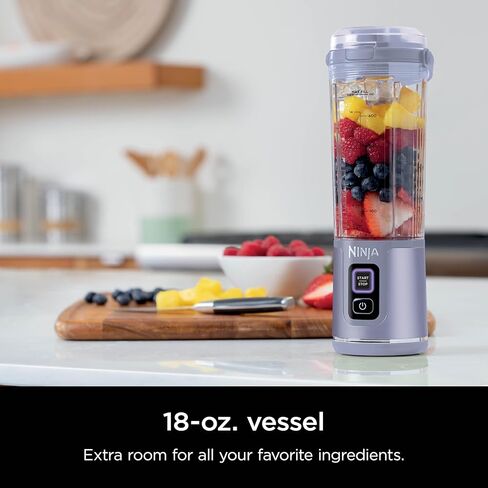 Ninja Blast Portable Blender, Cordless, 18oz. Vessel, Personal Blender For-Shakes and Smoothies, BPA Free, Leakproof-Lid and Sip Spout, USB-C Rechargeable, Dishwasher Safe, Tinted Lavender, BC151LD in Saudi Arabia