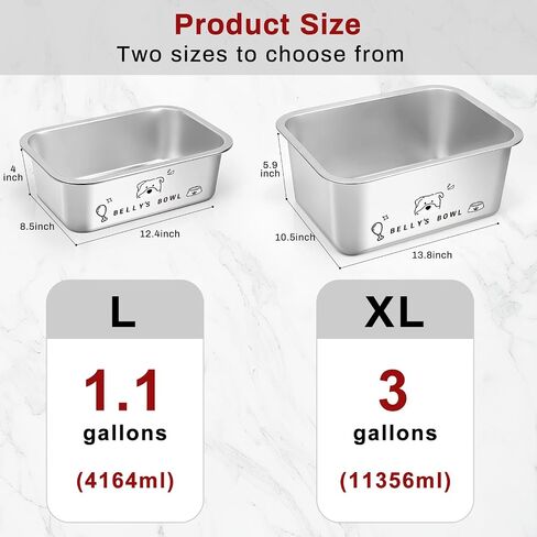 1.1-Gallon Dog Bowls for Large Dogs, Stainless Steel Dog Water Bowls with DIY Cool Stickers, High Capacity Metal Dog Food Bowls for Large and X-Large Dogs Indoors and Outdoors, 1 pcs in Saudi Arabia