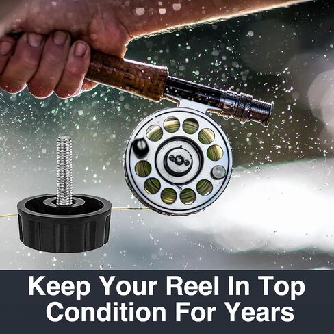 Fishing Reel Replacement Parts - Heavy Duty Fishing Reel Handle Replacement Knob - Easy to Install Spinning Reel Handle Screw Caps - Waterproof Anti-Corrosion Fishing Rod Parts with Gaskets in Saudi Arabia