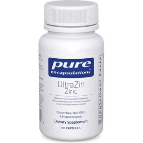 Pure Encapsulations UltraZin Zinc | Enhanced Absorption Mineral Support for Metabolism and Immune Health* | 90 Capsules