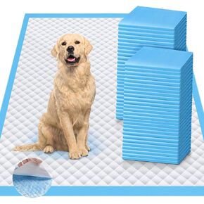 Upgraded 4XL 36"x36" Thicken 6 Layers Dog Pee Pads, Ultra Absorbent Pee Pads, Absorb up to 12 Cups, Leak-Proof & Quick Dry Puppy Pads for Puppy,Surgery, Older,Cats, Rabbits,30 Counts