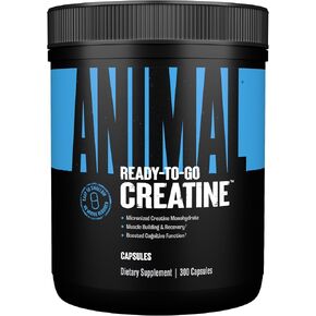 Animal Micronized Creatine Monohydrate Capsules - 300 Caps, 2500mg per Serving for Muscle Growth, Strength, and Endurance