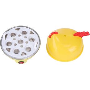 Electric Egg Cooker, Chicken Shape Rapid Boiler Egg Cooker for Multifunction Boiler 7 Capacity Automatic Shut Off Mini Breakfast Machine US Standard 110V