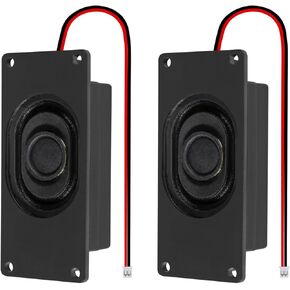 2Pcs Audio Speaker 3 Watt 8 Ohm Speaker 8ohm 3W Loundspeaker 2.54mm Interface Speaker for Small Electronic Projects Advertising Machines LCD TV Monitors
