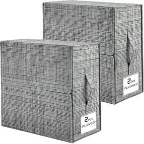 2 Pack Bed Sheet Organizers and Storage Foldable Linen Closet Organizer (15 x 12.6 x 4.7) in Saudi Arabia