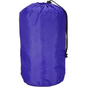 PATIKIL Stuff Sack, 9 x 16 Inch Waterproof Outdoor Storage Sack Portable Drawstring Dust Flap Bag for Camping, Blue