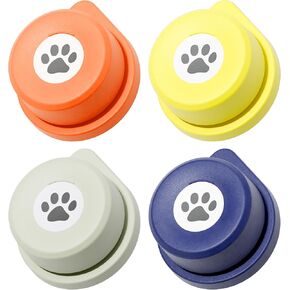 MEWOOFUN Basic Dog Buttons Talk, 35S Voice Recordable Dog Training Talking Buttons for Communication with Batteries Included & Non-Slip Bottom, Easy-to-Press for Pets Study Office Home (4 Pack)
